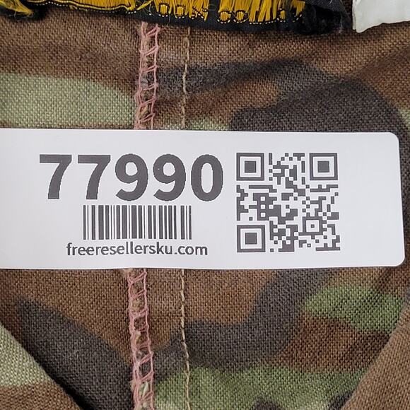 Vintage Y2K Military Camo Jacket Large 23x24 Brown Green - Picture 9 of 16